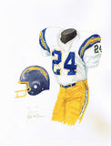 San Diego Chargers 1981 - Heritage Sports Art - original watercolor artwork - 1