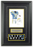 San Diego Chargers 1994 Throwback - Heritage Sports Art - original watercolor artwork - 1