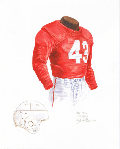 San Francisco 49ers 1946 - Heritage Sports Art - original watercolor artwork - 1