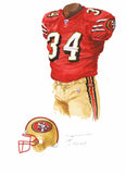 San Francisco 49ers 2005 - Heritage Sports Art - original watercolor artwork - 1
