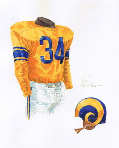 Los Angeles Rams 1951 - Heritage Sports Art - original watercolor artwork - 1