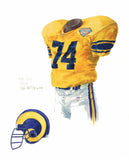 Los Angeles Rams 1994 - Heritage Sports Art - original watercolor artwork - 1