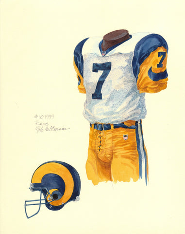 Los Angeles Rams 1999 - Heritage Sports Art - original watercolor artwork - 1