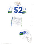 Seattle Seahawks 1978 - Heritage Sports Art - original watercolor artwork - 1