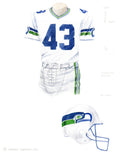 Seattle Seahawks 1990 - Heritage Sports Art - original watercolor artwork - 1