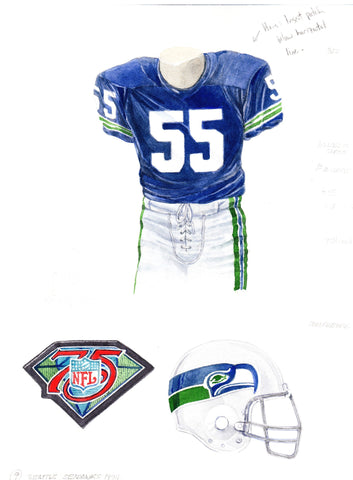 Seattle Seahawks 1994 - Heritage Sports Art - original watercolor artwork - 1
