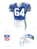 Seattle Seahawks 1999 - Heritage Sports Art - original watercolor artwork - 1