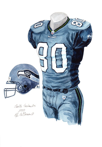 Seattle Seahawks 2007 - Heritage Sports Art - original watercolor artwork - 1
