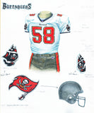 Tampa Bay Buccaneers 1997 - Heritage Sports Art - original watercolor artwork - 1