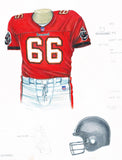 Tampa Bay Buccaneers 1998 - Heritage Sports Art - original watercolor artwork - 1