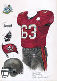 Tampa Bay Buccaneers 2002 - Heritage Sports Art - original watercolor artwork - 1