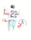 Tennessee Titans 1984 - Heritage Sports Art - original watercolor artwork - 1