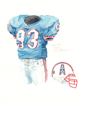 Tennessee Titans 1993 - Heritage Sports Art - original watercolor artwork - 1