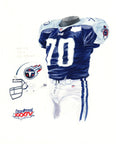 Tennessee Titans 1999 - Heritage Sports Art - original watercolor artwork - 1