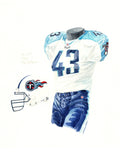 Tennessee Titans 2001 - Heritage Sports Art - original watercolor artwork - 1