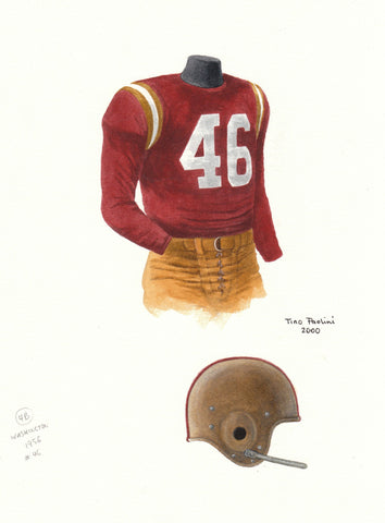 Washington Redskins 1956 - Heritage Sports Art - original watercolor artwork