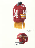 Washington Redskins 1969 - Heritage Sports Art - original watercolor artwork
