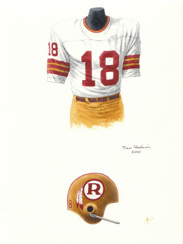 Washington Redskins 1970 - Heritage Sports Art - original watercolor artwork