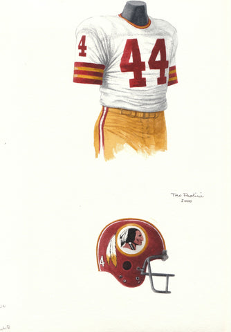 Washington Redskins 1973 - Heritage Sports Art - original watercolor artwork