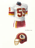 Washington Redskins 1982 - Heritage Sports Art - original watercolor artwork