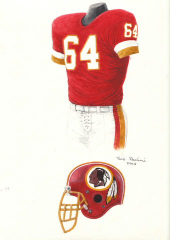 Washington Redskins 1987 - Heritage Sports Art - original watercolor artwork