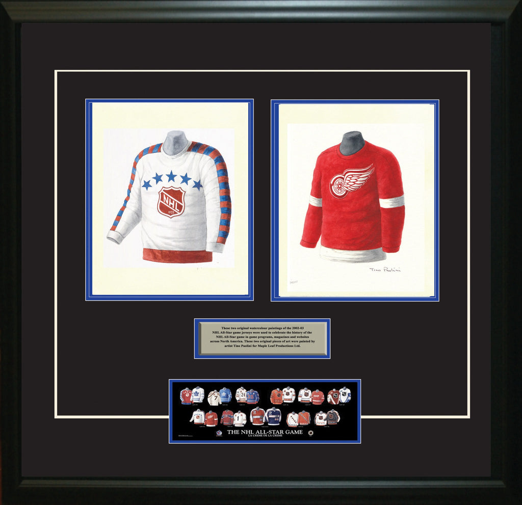 NHL NHL All-Star 1955-56 uniform and jersey original art – Heritage Sports  Art