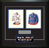 NHL All-Star 1970-71 White + Blue - Heritage Sports Art - original watercolor artwork