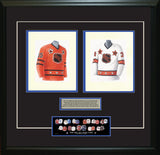 NHL All-Star 1975-76 White + Orange - Heritage Sports Art - original watercolor artwork