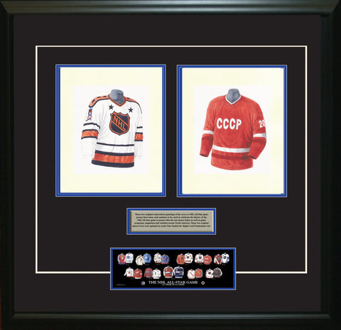 NHL All-Star 1986-87 White + Red - Heritage Sports Art - original watercolor artwork