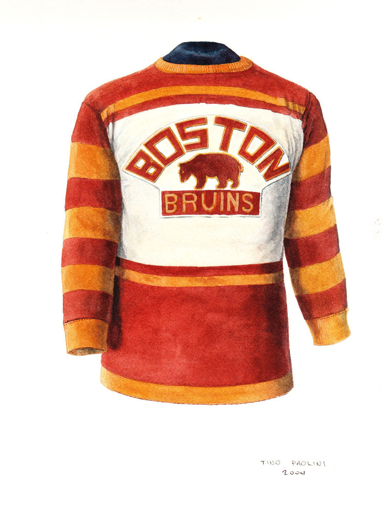 Boston Bruins T shirt Vintage Bear Style Logo NHL Hockey Size Small - Brown