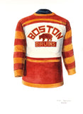 Boston Bruins 1928-29 - Heritage Sports Art - original watercolor artwork - 1