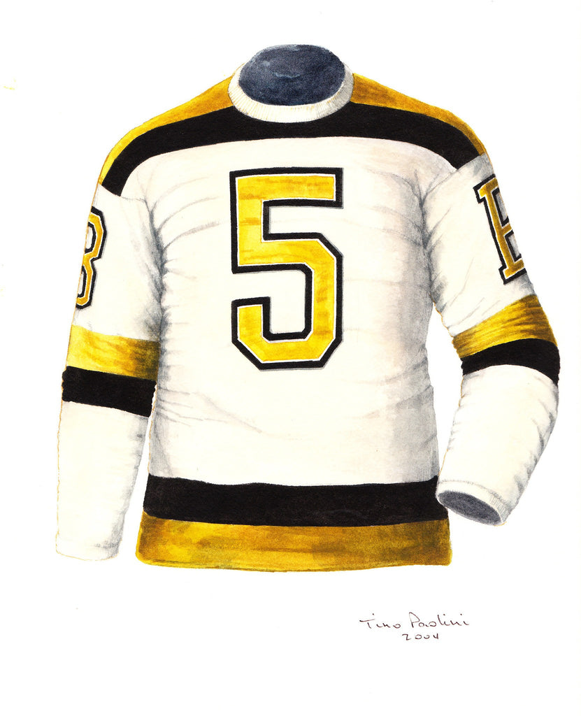 NHL Boston Bruins 1940-41 uniform and jersey original art – Heritage Sports  Art