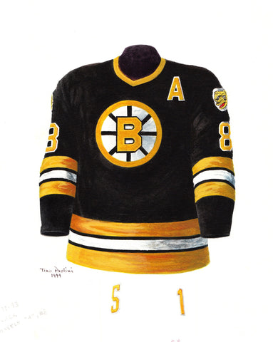 Boston Bruins 1992-93 - Heritage Sports Art - original watercolor artwork - 1