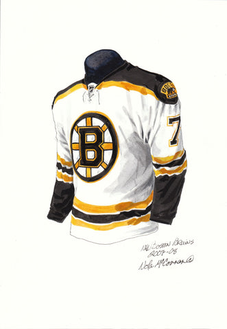 Boston Bruins 2007-08 - Heritage Sports Art - original watercolor artwork - 1
