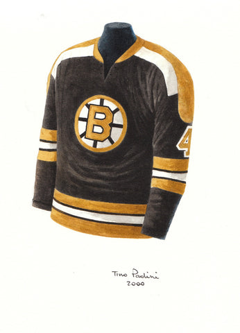 Bobby Orr Boston Bruins 1966-67 jersey artwork, This is a h…