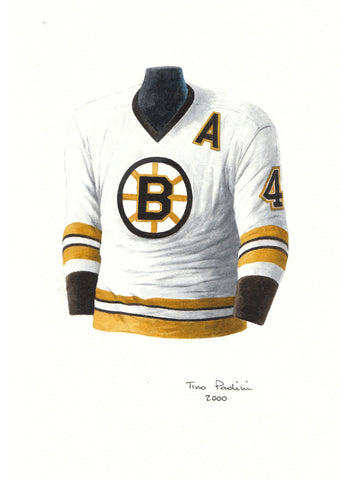 Bobby Orr 1975-76 - Heritage Sports Art - original watercolor artwork - 1