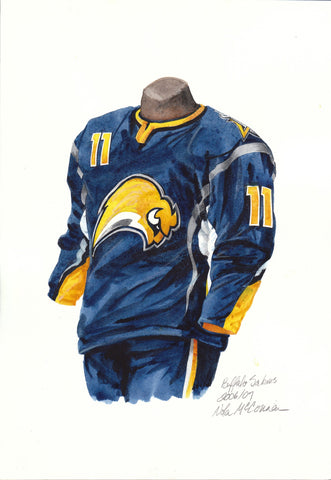 Buffalo Sabres 2006-07 - Heritage Sports Art - original watercolor artwork - 1