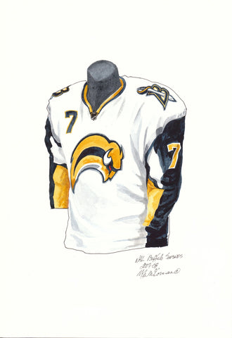 Buffalo Sabres 2007-08 - Heritage Sports Art - original watercolor artwork - 1