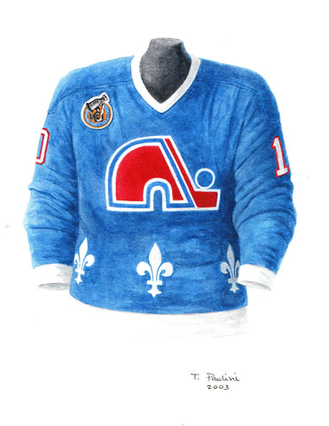 NHL Colorado Avalanche 1999-2000 uniform and jersey original art