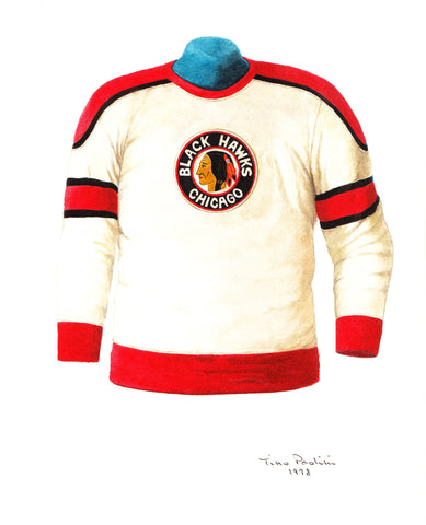 NHL Chicago Blackhawks 1926-27 uniform and jersey original art – Heritage  Sports Art