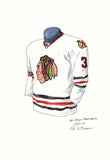 Chicago Blackhawks 2007-08 - Heritage Sports Art - original watercolor artwork - 1