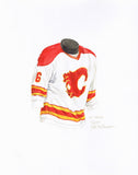 Calgary Flames 1985-86 - Heritage Sports Art - original watercolor artwork - 1