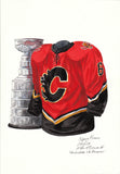 Calgary Flames 2003-04 - Heritage Sports Art - original watercolor artwork - 1