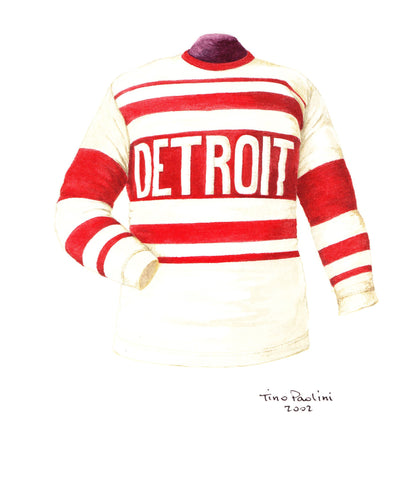 Detroit Red Wings 1927-28 - Heritage Sports Art - original watercolor artwork - 1