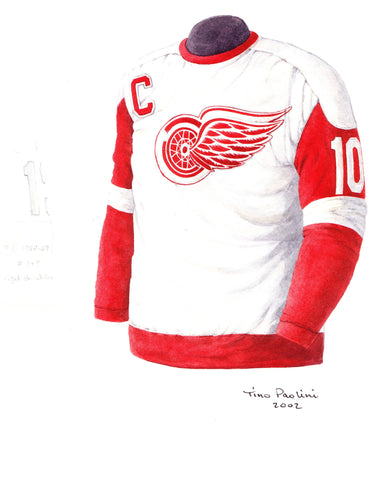 Detroit Red Wings 1968-69 - Heritage Sports Art - original watercolor artwork - 1