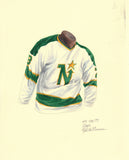 Dallas Stars 1972-73 - Heritage Sports Art - original watercolor artwork - 1