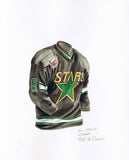 Dallas Stars 1992-93 - Heritage Sports Art - original watercolor artwork - 1