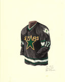 Dallas Stars 1994-95 - Heritage Sports Art - original watercolor artwork - 1