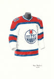 Edmonton Oilers 1973-74 - Heritage Sports Art - original watercolor artwork - 1