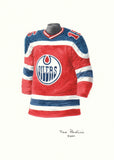 Edmonton Oilers 1974-75 - Heritage Sports Art - original watercolor artwork - 1